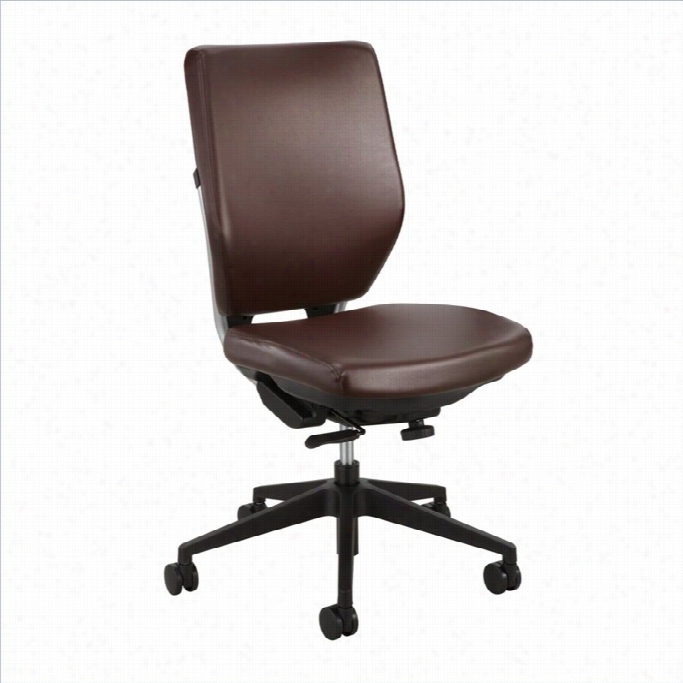 Safcco Sol Taskk Office Chair In Brown Vinyl