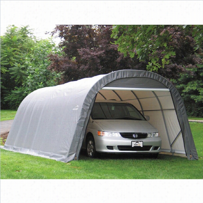 Shelterlogic 12'x24'x8' Round Sty Le Shelter In Gray