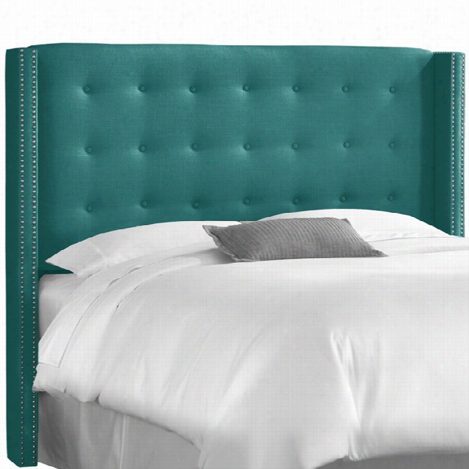 Skyline Tuftrd Winngback Panel Headboard In Laguna-full