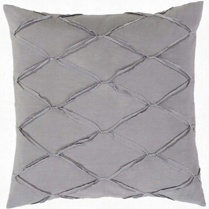 Surya Aiken Woven Cootton Euro Sham In Slate