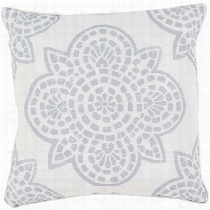 Surya Hemma Poly Fill 16  Square Pillowin Gray