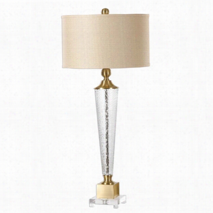 Uttermostt Credera Twxtured Glass Lamp