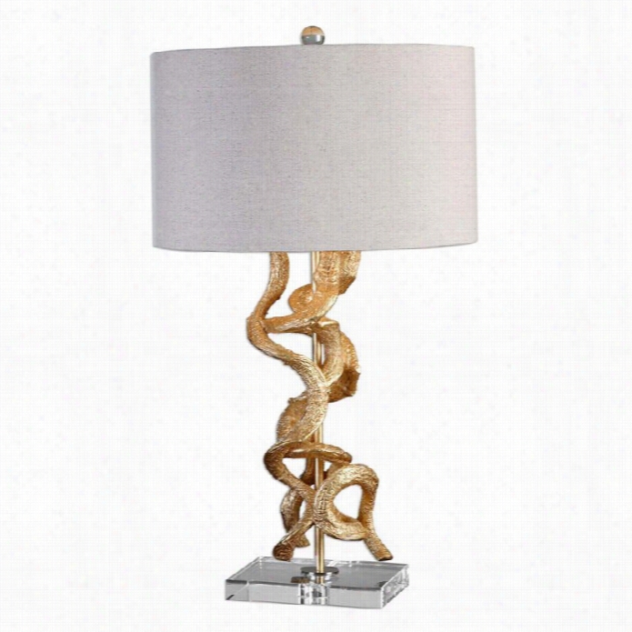 Uttermost Twisted Vines Gold Table Lamp