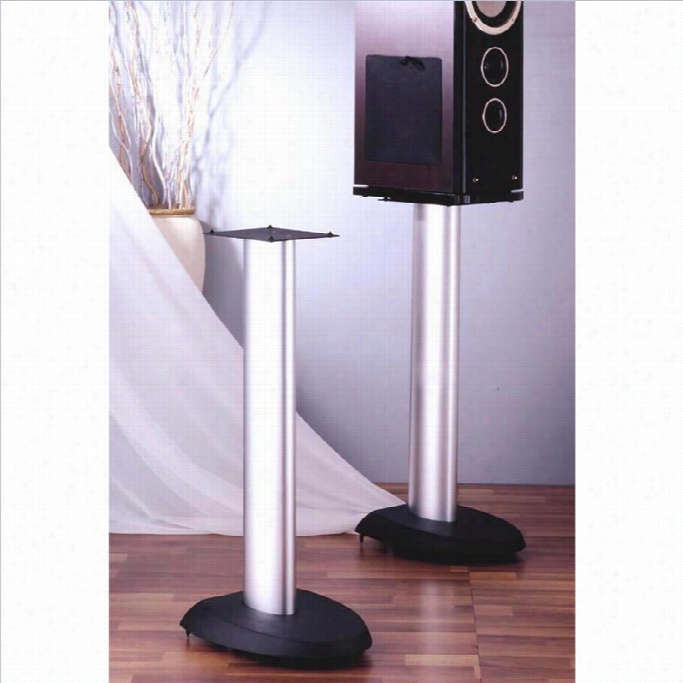 Vti S Pseries Speaker Stand (set Of 2)-29 With Grey/silver Poles