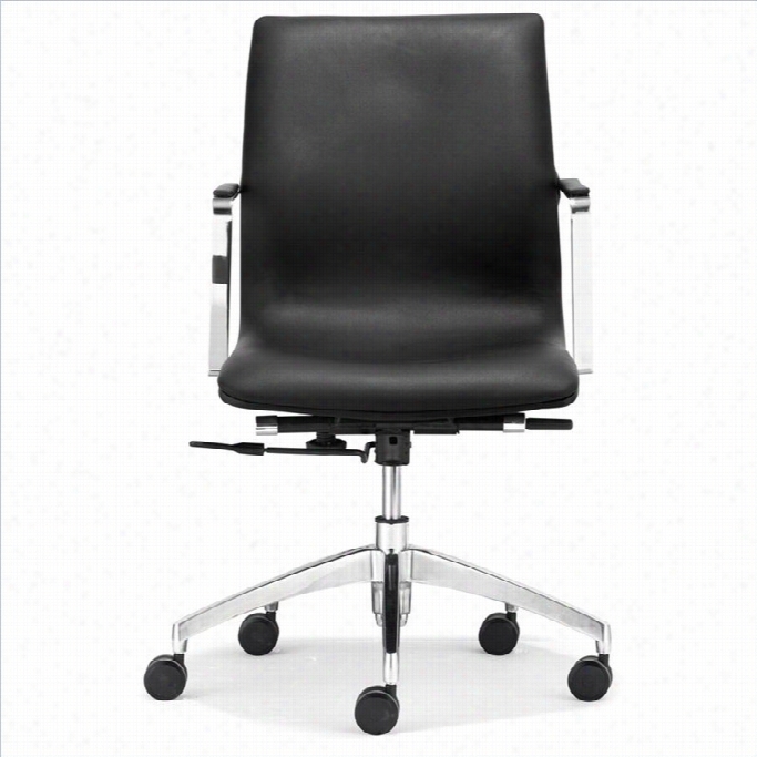 Zuo Herald Low Back Office Chair In Black