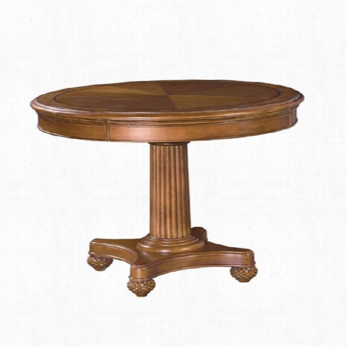 American Dreww Grand Iisle Round/oval Dinign Table In Amber Finish