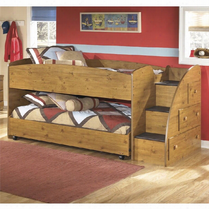 Ashley Stages 3 Drawer Ood Tw In Right Lower And Upper Loft Bed