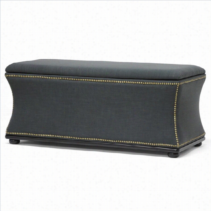 Baxton Studio Liverpool Storage Ottoman And Bench In Gray