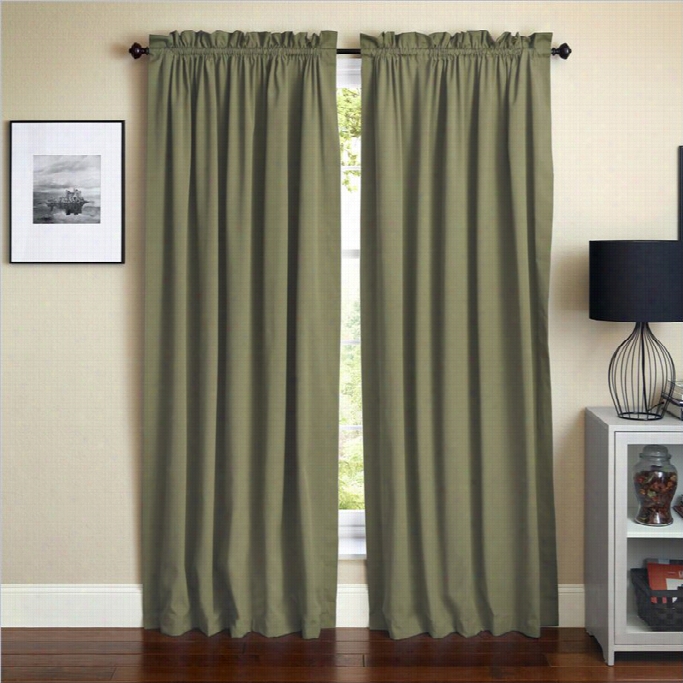 Blazihg Neeedles 108 Inch Twill Curtain Panels In Sabe (set F 2)