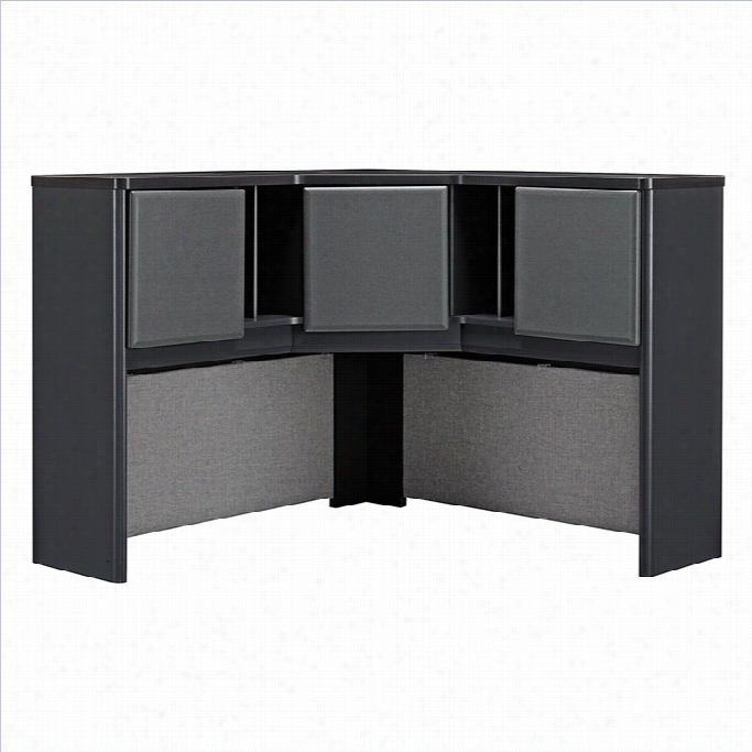 Bush Bbb Series  A 48w Corner Hutch In Slate