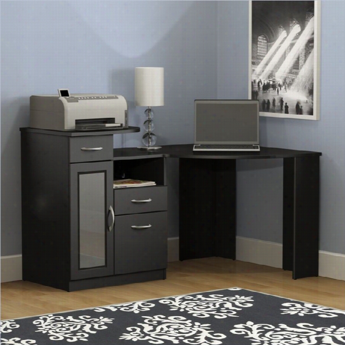 Bush Vantage Corner Home Office Computer Des K In Black