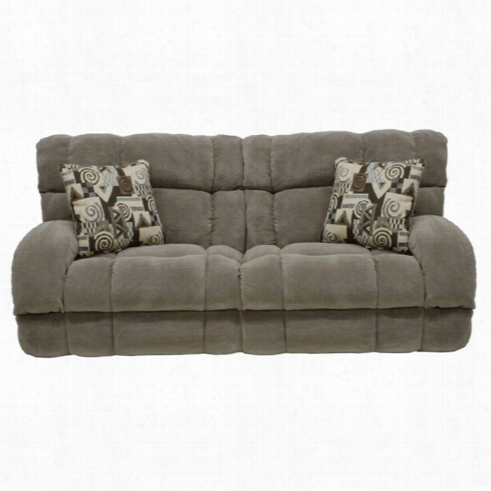 Catnapper  Siesta Power Lay Flat Reclning Fabric Sofa In Porcini