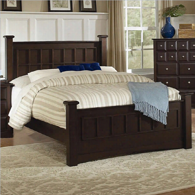 Coaster Harbbor Panel Post Bed In Cappuccino Fin Ish-queen