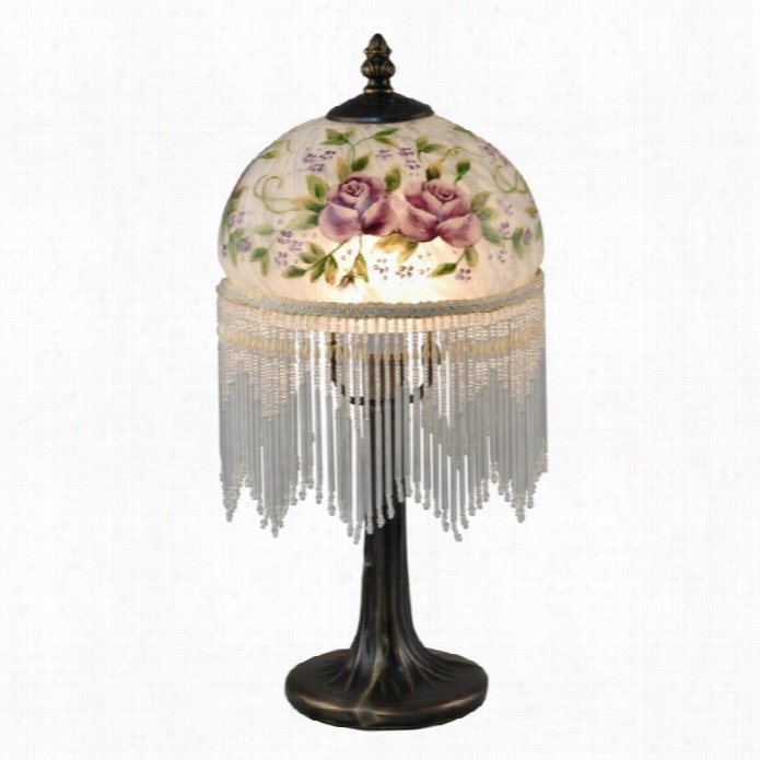 Dale Tiffany Md Rose Beaded Accent Lamp