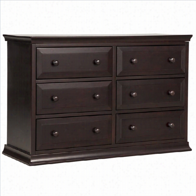 Davinci Signature 6 Deawer Double Dresser In Dark Java