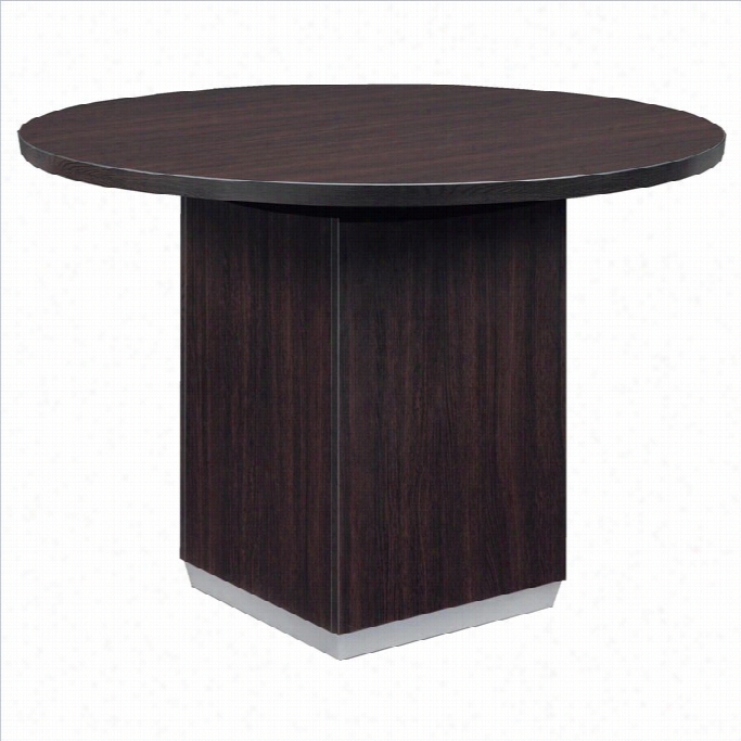 Dmi Furnniture Pimlico Laminate 3.5' Round Conference Tavle-mocha