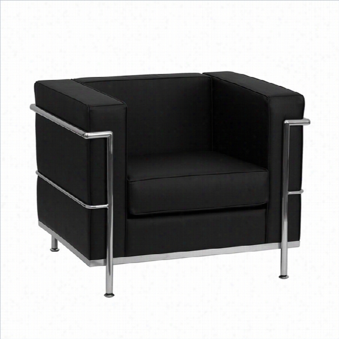 Flash Movables Hercules R Egal Series Leather Chair In Black