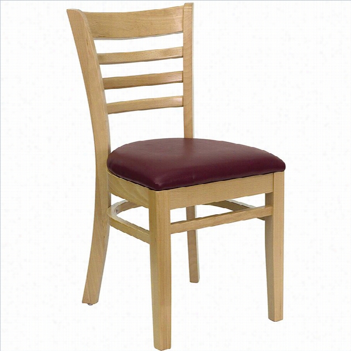 Flash Furniture Hercules Series Dining Chair With Burgundy Seat