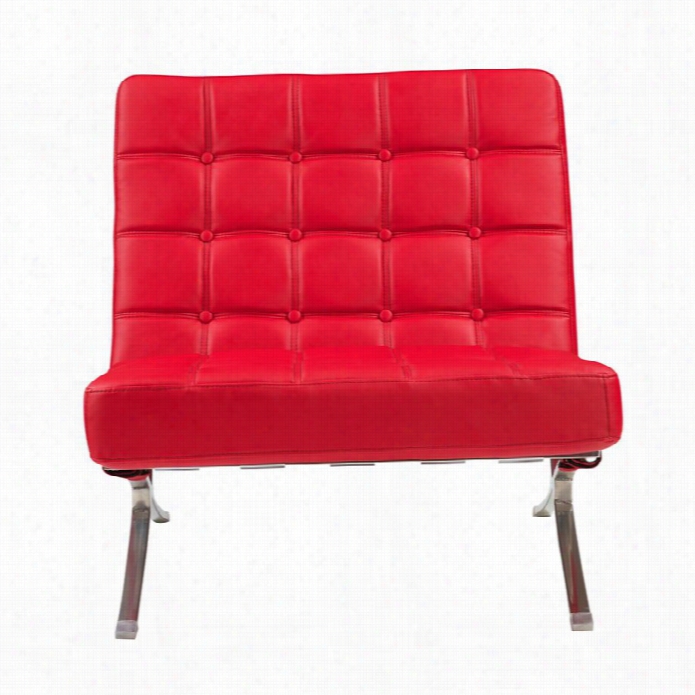 Global Furniture Natalie Leat Her Accent Chair In Red