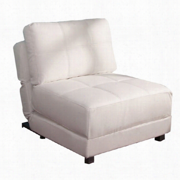 Gold Sparrow New York Faux Leather Convertible Accen T Chair In White