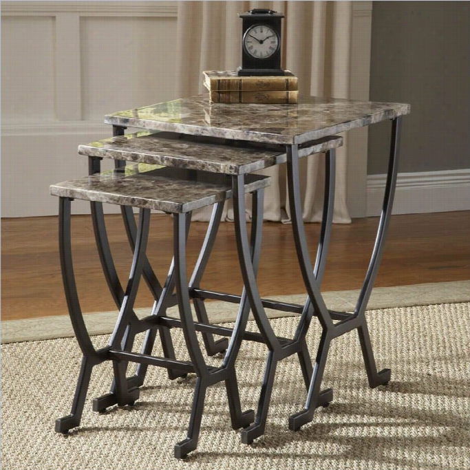 Hillsdale Monaco Nesting Tables In Matte Esresso Finish