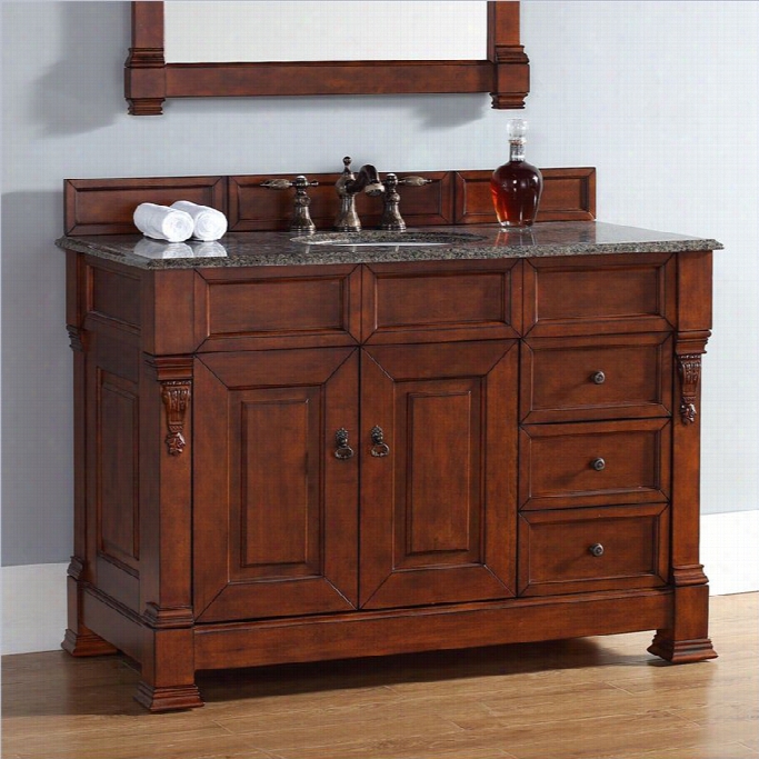 Ja Mess Martin Brookfielld Classico 48 Single Bathroom V Anity With Drawers In Warm Cherry