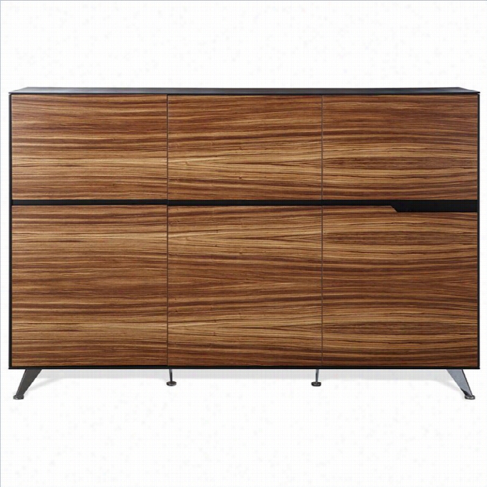 Jesperofffice 400 Collection Storae Cabinet In Zebrano