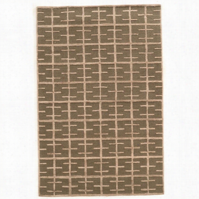 Linon Asprie 8' X 11' Hand Tufted Rugs In Taupe And Taupe