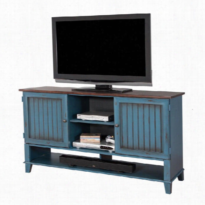 Martin Furniture Ellington Deluxe Tv Console In Blu