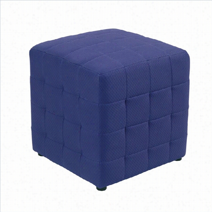 Office Star Detour Fabric Ttoman Cube In Purple