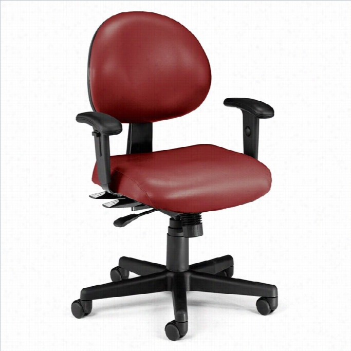 Ofm 24 Hour Task Office Chair With A Rms In Wine