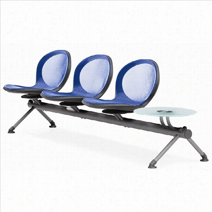 Ofm Beam Guest Chair Attending 3 Seats And Table In Marine