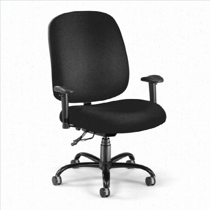 Ofm Big And Tall Office Chair With  Arms In Black