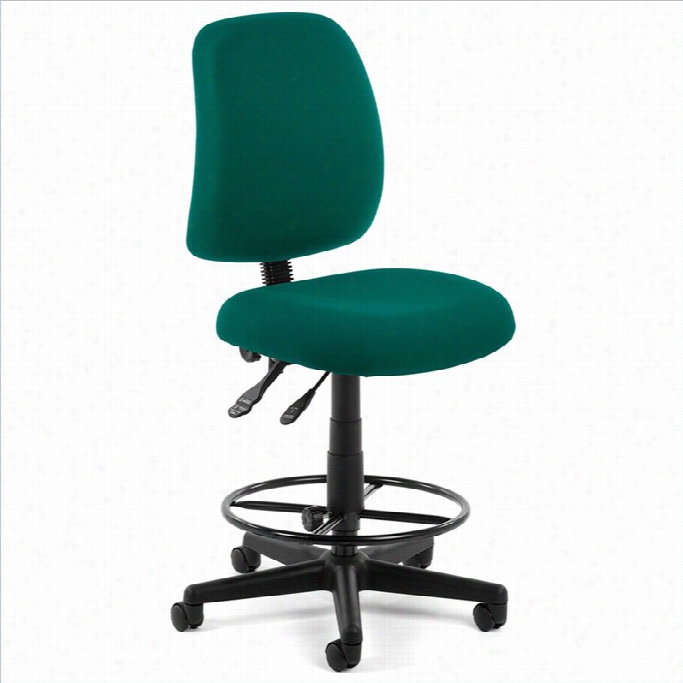 Ofm Posture Task Drafting Chair With Drafting Kit In Teal