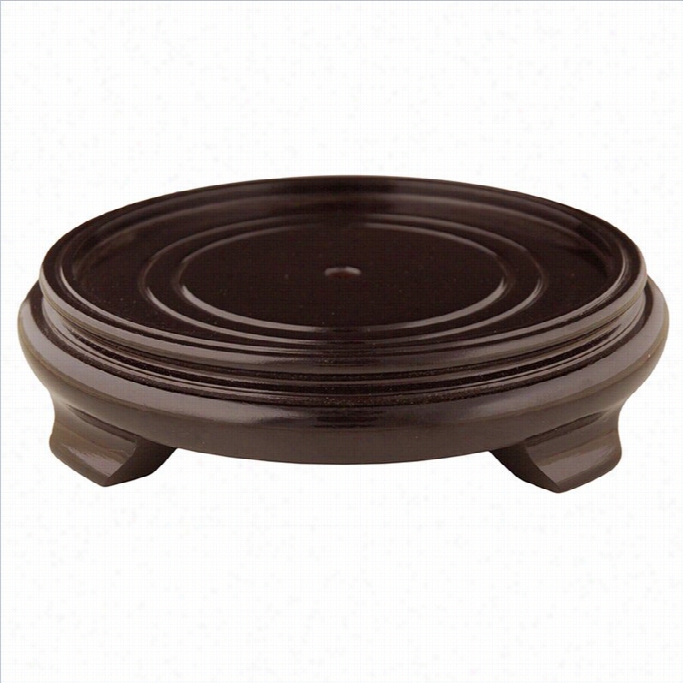 Oriental Furniture Pedestal Stand In Dark Rosewood-15.