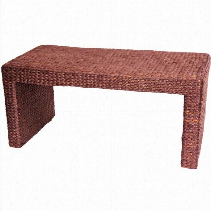 Orienfal Furniture Driving On Grass Coffee Tbale In Red Mohca