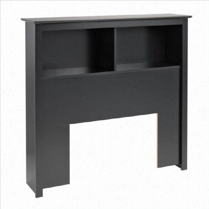 Prepac Sonoma Twin  Bookcase Headoard In Black