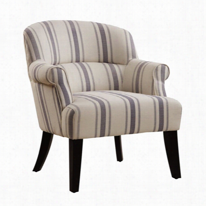 Pri Upholstered Accentuate Arm Chair In Cambrige Seaside