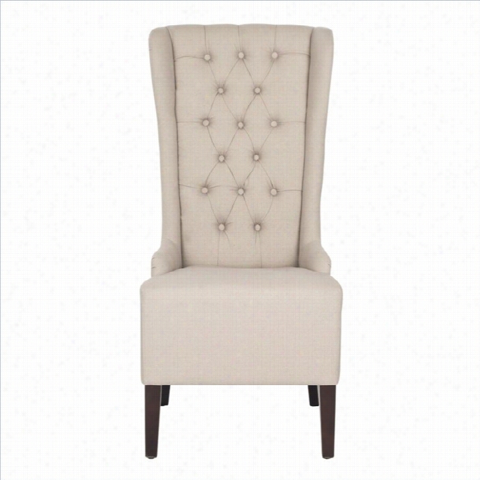 Safavieh Becall Birch-tree Dining Chair In Taupe