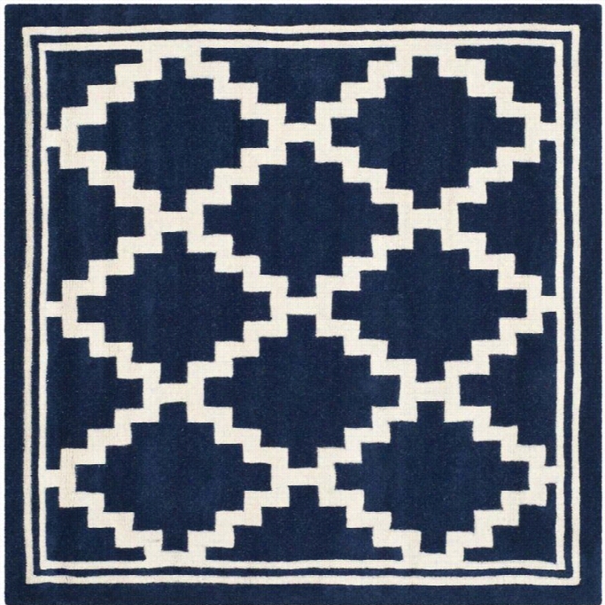 Safavieh Chatham Navy Contemporary Rug - Suqare 5'