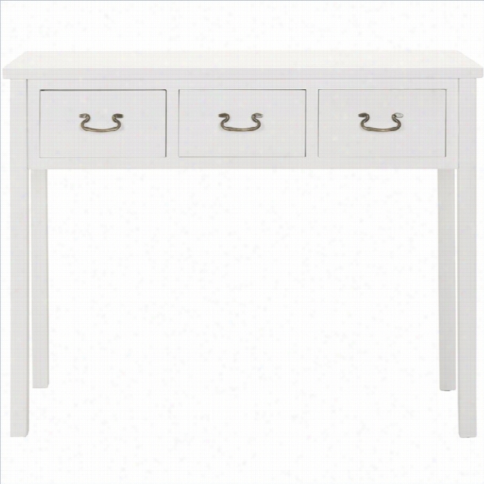 Safavieh Cindy Pine Wood Console In White