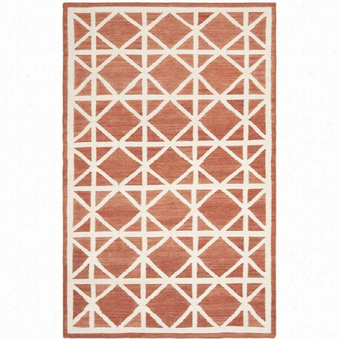 Safavieh Dhurries Pastoral Pipe Contemporary Rug - 9' X 12'