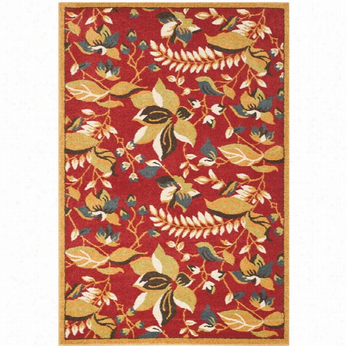 Safavieh Newbury Red Floral Rug - 8' X 10'