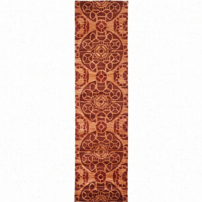 Safavieh Wyndham Cinnamon Contemporary  Rug - Runner 2'3 X 7'