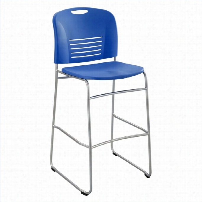 Safco Vy 31 Bistro Stool Sled Base In Lapis