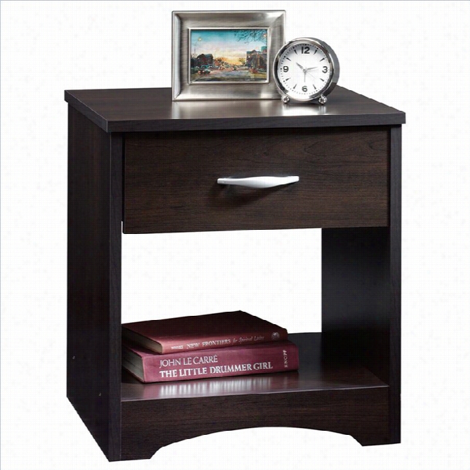 Sauder Begi Nnings Nightstand In Cinnamoon Cherry