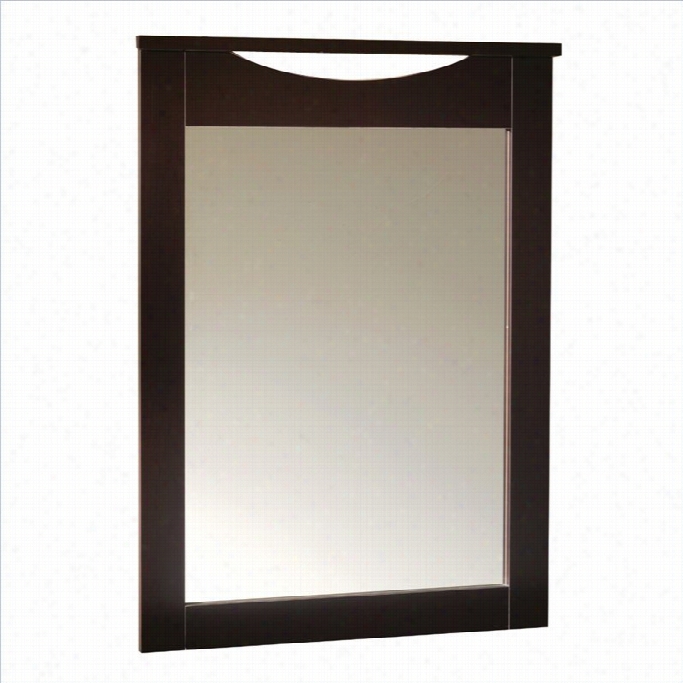 South Shore Back Bay Dark Chocolate Dressre Mirror