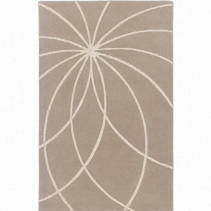 Surya Forum 8' X 11' Hand Tufted Wool Rug In Neutr Al