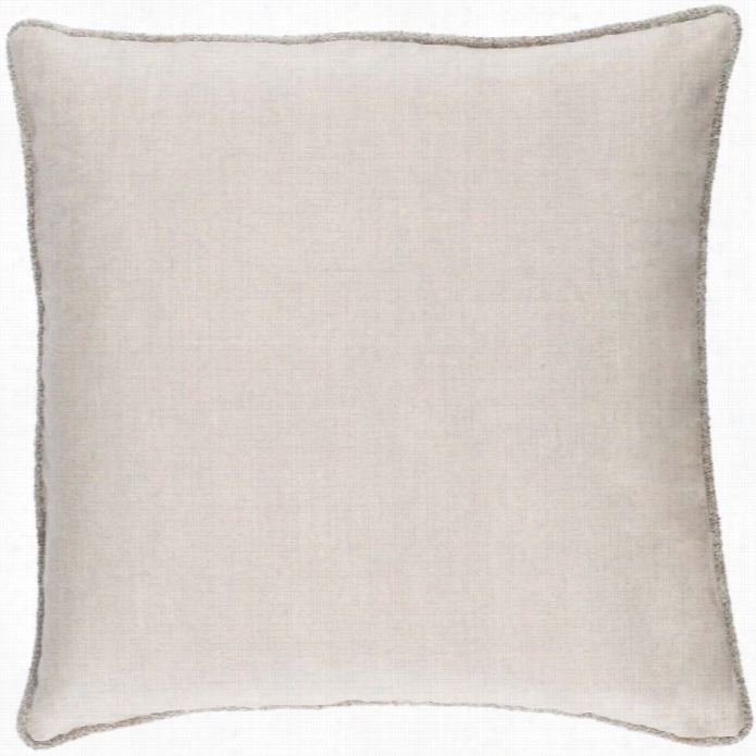 Surya Sasha  Down Fill 20 Squarepillow In Ivory