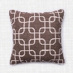 Loloi 1'10 x 1'10 Cotton Poly Pillow in Brown and Ivory